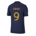 Tanie Strój piłkarski Francja Olivier Giroud #9 Koszulka Podstawowej MŚ 2022 Krótkie Rękawy